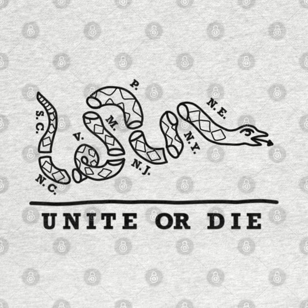 Unite or Die (Black Text) by Aeriskate